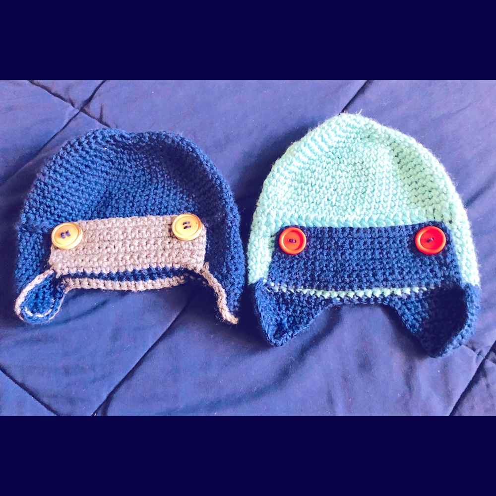Baby boy beanies.